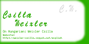 csilla weixler business card